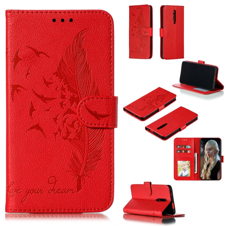 Feather Pattern Litchi Texture Horizontal Flip Leather Case with Wallet & Holder & Card Slots, For Xiaomi Redmi 7, For Xiaomi Redmi 7A, For Xiaomi Redmi K20, For Xiaomi Redmi Note 7