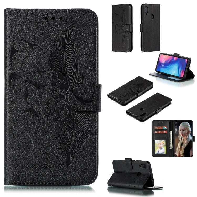 Feather Pattern Litchi Texture Horizontal Flip Leather Case with Wallet & Holder & Card Slots, For Xiaomi Redmi 7, For Xiaomi Redmi 7A, For Xiaomi Redmi K20, For Xiaomi Redmi Note 7