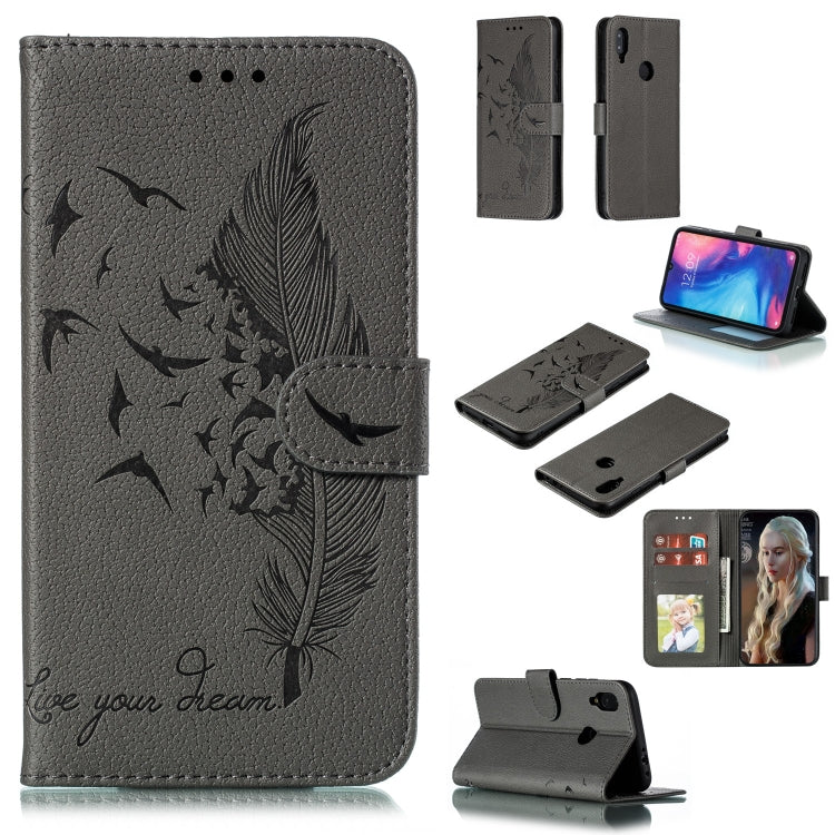 Feather Pattern Litchi Texture Horizontal Flip Leather Case with Wallet & Holder & Card Slots, For Xiaomi Redmi 7, For Xiaomi Redmi 7A, For Xiaomi Redmi K20, For Xiaomi Redmi Note 7