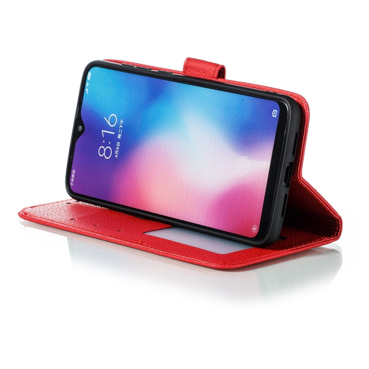 Feather Pattern Litchi Texture Horizontal Flip Leather Case with Wallet & Holder & Card Slots, For Xiaomi Mi 9, For Xiaomi Mi 9 SE, For Xiaomi Mi CC9, For Xiaomi Mi CC9e