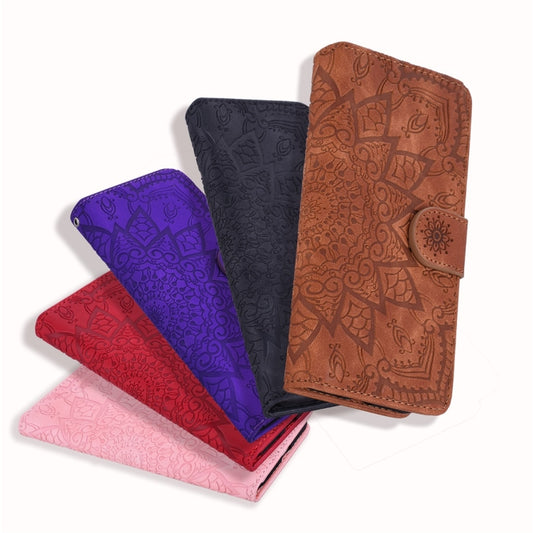 Premium embossed calf leather iPhone case with dual fold feature and card slot storage