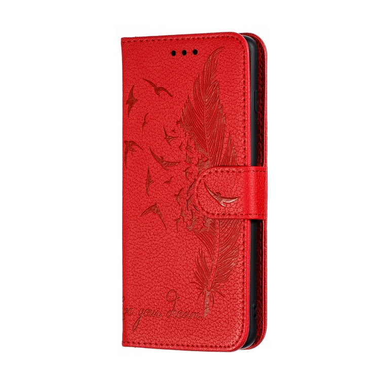 Feather Pattern Litchi Texture Horizontal Flip Leather Case with Wallet & Holder & Card Slots, For Galaxy S10, For Galaxy S10 5G, For Galaxy S10e, For Galaxy S10+