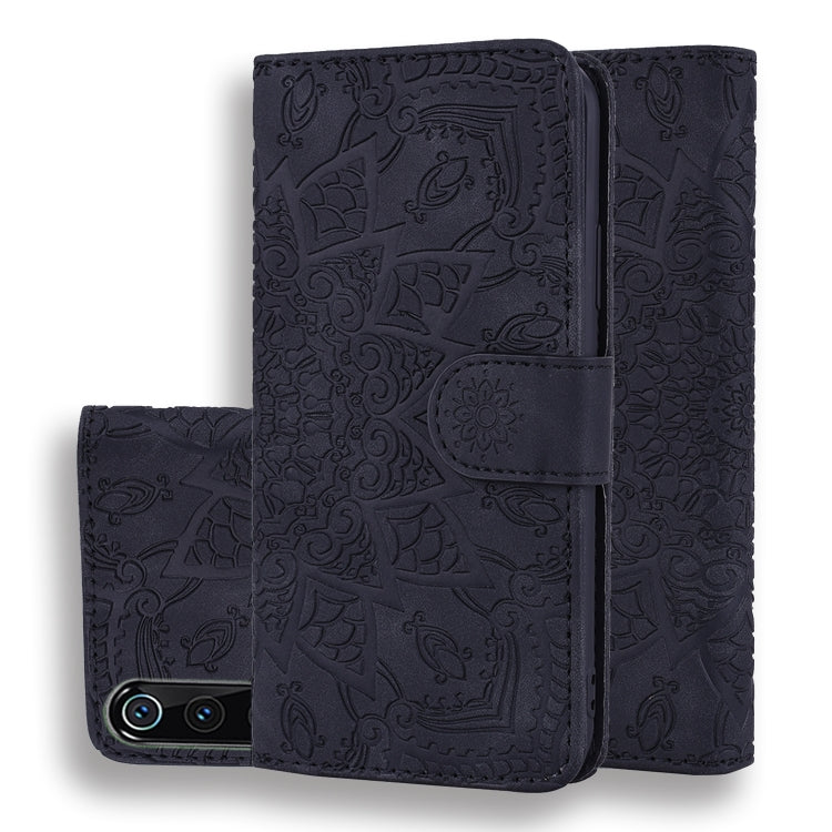 Calf Pattern Double Folding Design Embossed Leather Case with Wallet & Holder & Card Slots, for Xiaomi Mi 9