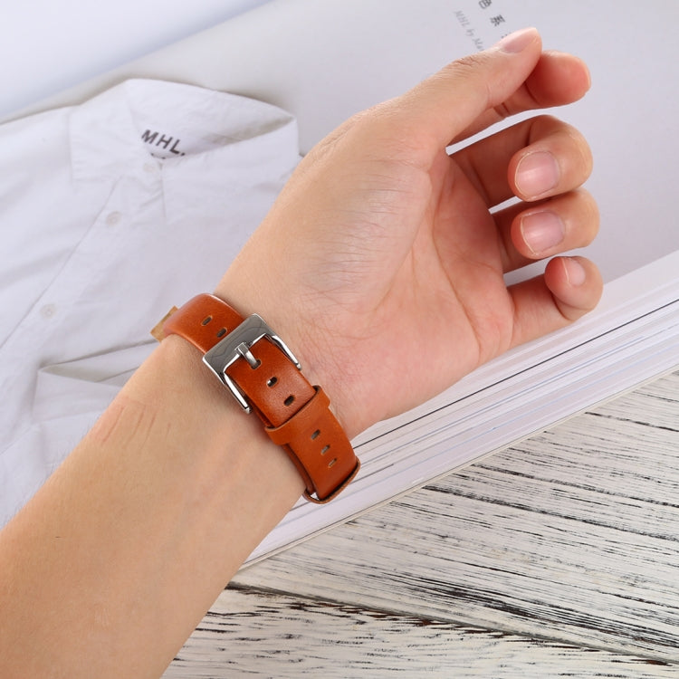 Smart Watch Shiny Leather Watchband for Fitbit Alta