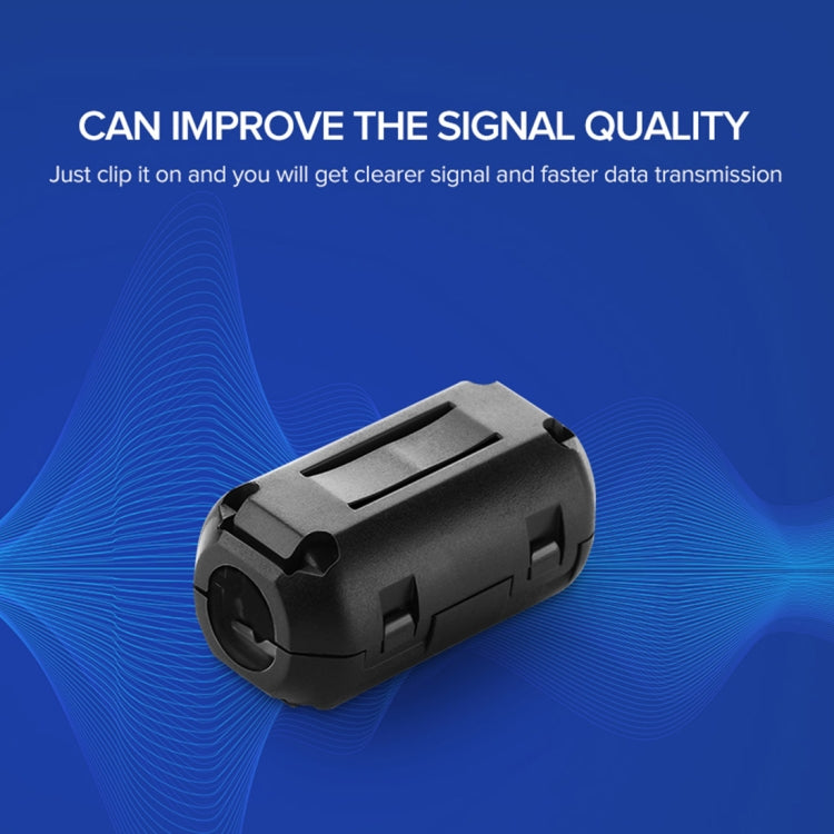 UGREEN Detachable Snap Type Filter Anti-interference Magnetic Ring for Round Audio Video Cable, Diameter: 7.3mm