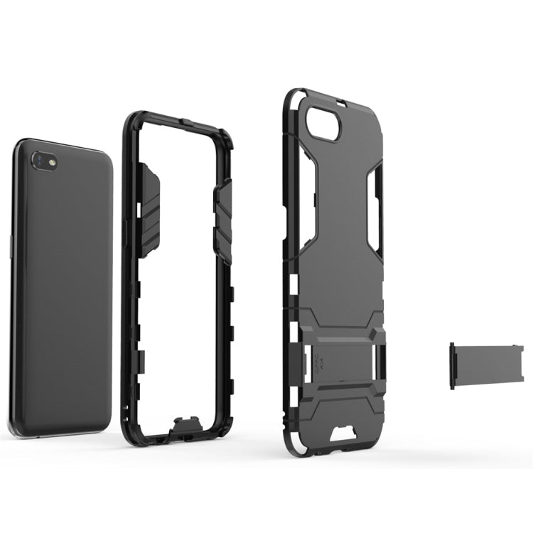 Shockproof PC + TPU Protective Case with Invisible Holder, For OPPO A1k / Realme C2, For OPPO K3, For Huawei Nova 5 / Nova 5 Pro, For Xiaomi Mi CC9, For Xiaomi Mi CC9e, For Huawei Honor 9X / Honor 9X Pro
