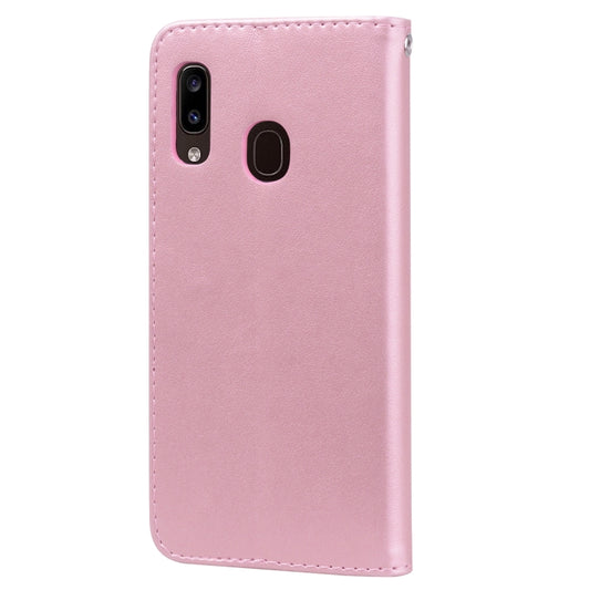 Galaxy A20e rose floral case interior showing card slot compartments