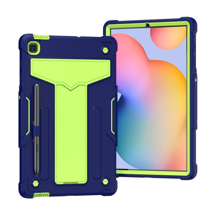 T-shaped Bracket Contrast Color Shockproof PC + Silicone Protective Case, For Samsung Galaxy Tab S8 / Galaxy Tab S7 T870 / T875, For Samsung Galaxy Tab S6 Lite P610/615