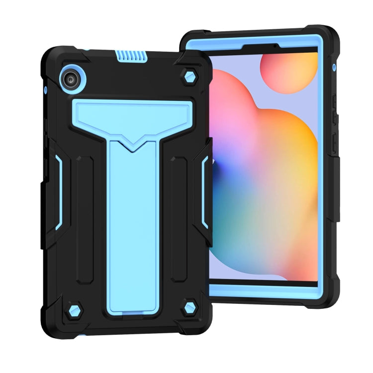 T-shaped Bracket Contrast Color Shockproof PC + Silicone Protective Case, For Huawei MatePad T8, For Huawei MediaPad T5