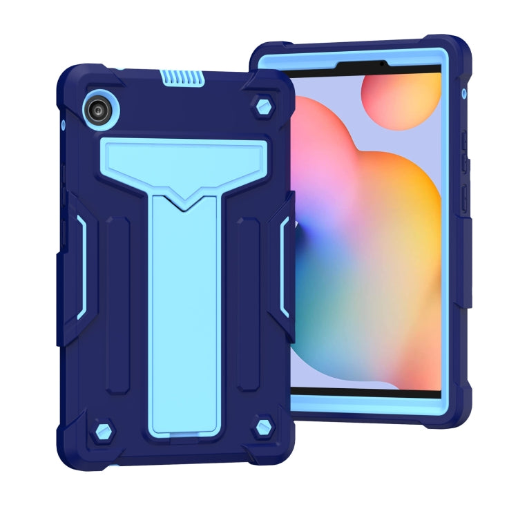 T-shaped Bracket Contrast Color Shockproof PC + Silicone Protective Case, For Huawei MatePad T8, For Huawei MediaPad T5