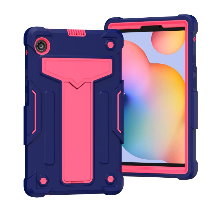 T-shaped Bracket Contrast Color Shockproof PC + Silicone Protective Case, For Huawei MatePad T8, For Huawei MediaPad T5