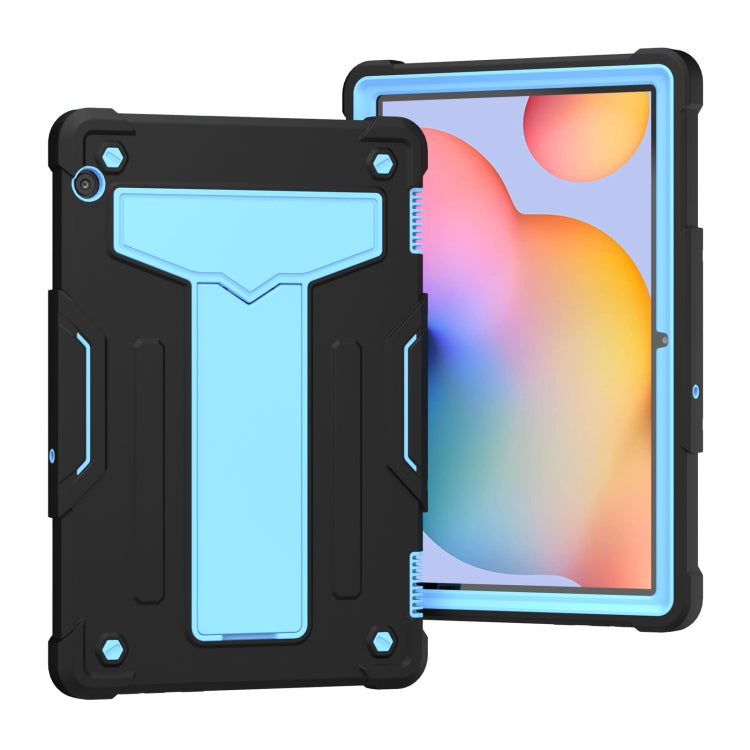 T-shaped Bracket Contrast Color Shockproof PC + Silicone Protective Case, For Huawei MatePad T8, For Huawei MediaPad T5