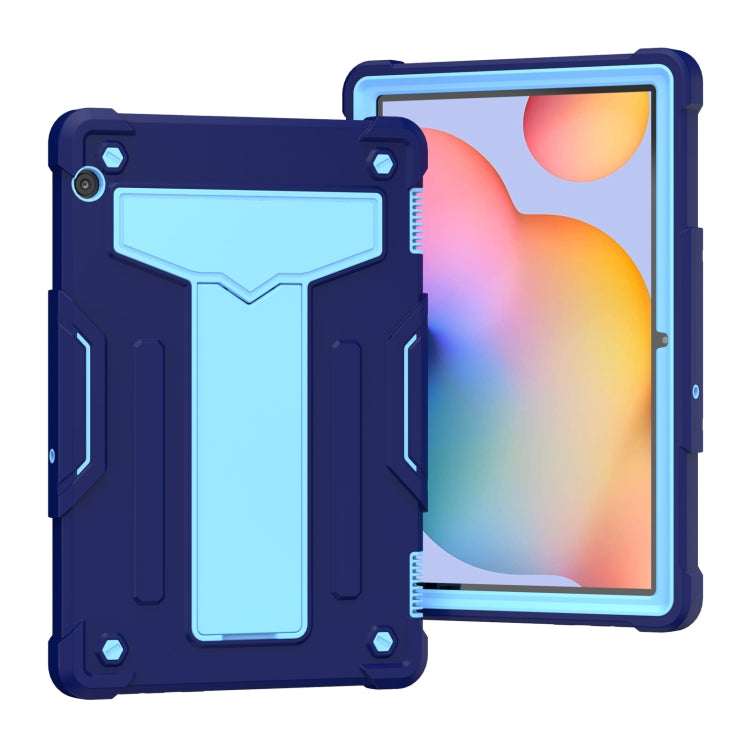 T-shaped Bracket Contrast Color Shockproof PC + Silicone Protective Case, For Huawei MatePad T8, For Huawei MediaPad T5