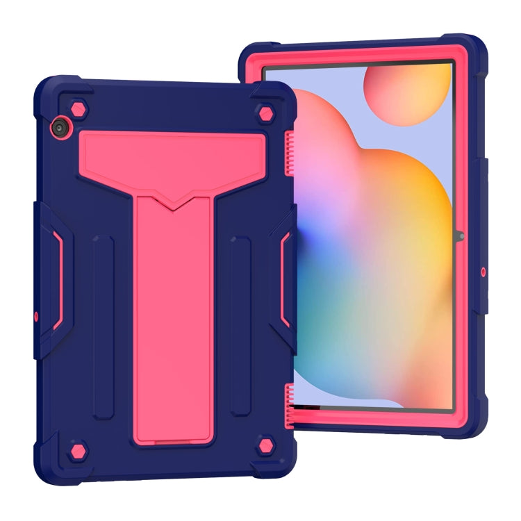 T-shaped Bracket Contrast Color Shockproof PC + Silicone Protective Case, For Huawei MatePad T8, For Huawei MediaPad T5