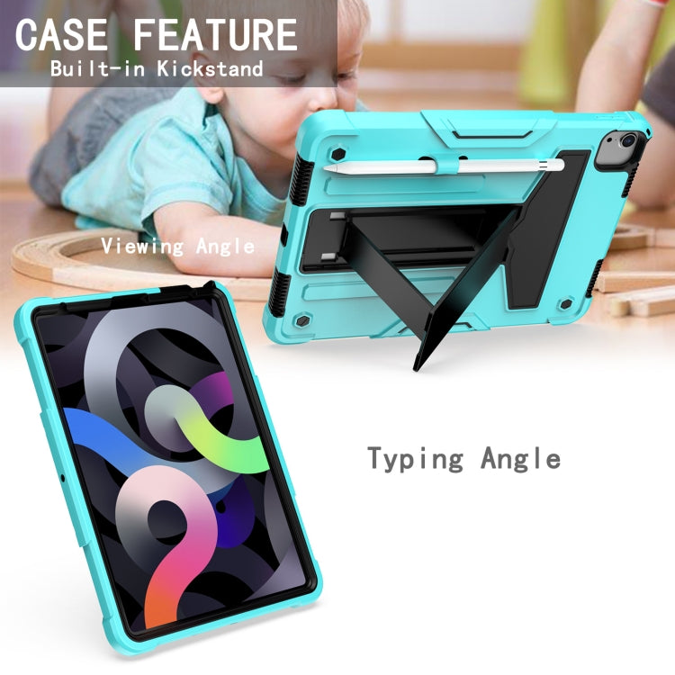 T-shaped Bracket Contrast Color Shockproof PC + Silicone Protective Case, For iPad Air 2022 / 2020 10.9 / iPad Pro 11, For Samsung Galaxy Tab A7 10.4 (2020)