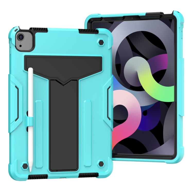 T-shaped Bracket Contrast Color Shockproof PC + Silicone Protective Case, For iPad Air 2022 / 2020 10.9 / iPad Pro 11, For Samsung Galaxy Tab A7 10.4 (2020)