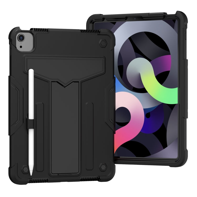 T-shaped Bracket Contrast Color Shockproof PC + Silicone Protective Case, For iPad Air 2022 / 2020 10.9 / iPad Pro 11, For Samsung Galaxy Tab A7 10.4 (2020)