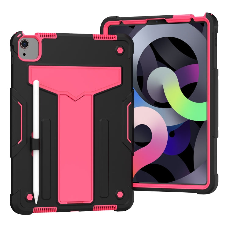 T-shaped Bracket Contrast Color Shockproof PC + Silicone Protective Case, For iPad Air 2022 / 2020 10.9 / iPad Pro 11, For Samsung Galaxy Tab A7 10.4 (2020)