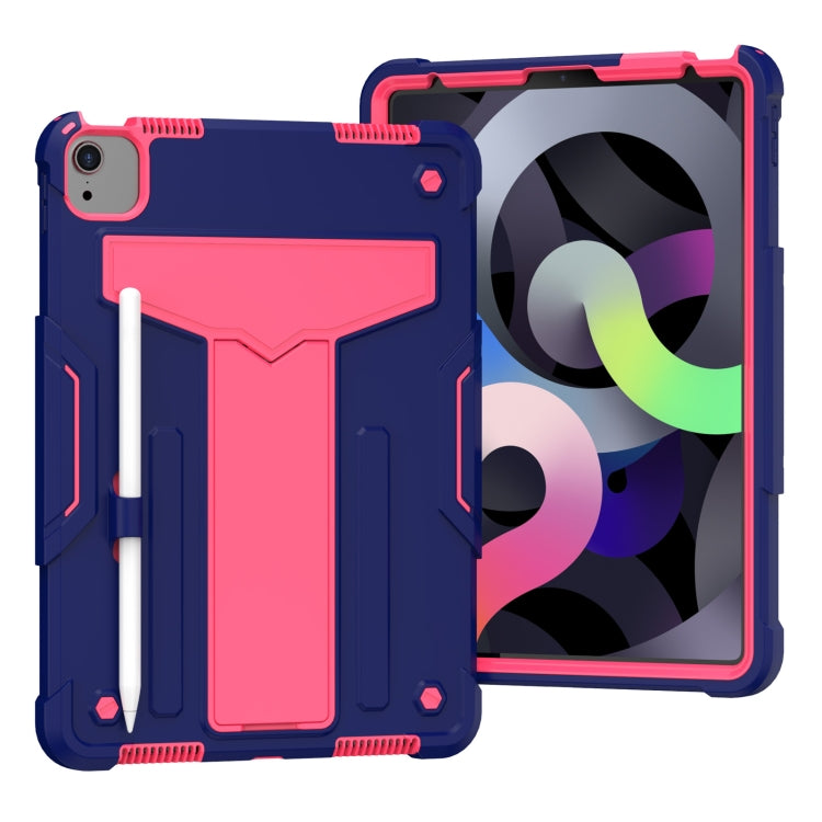 T-shaped Bracket Contrast Color Shockproof PC + Silicone Protective Case, For iPad Air 2022 / 2020 10.9 / iPad Pro 11, For Samsung Galaxy Tab A7 10.4 (2020)