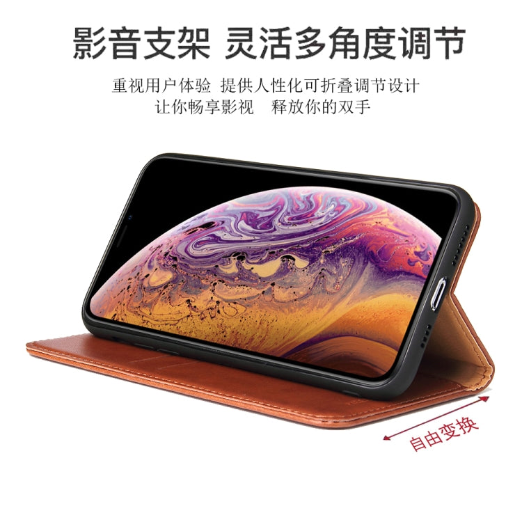 Fierre Shann PU Genuine Leather Texture Horizontal Flip Leather Case with Holder & Card Slots & Wallet