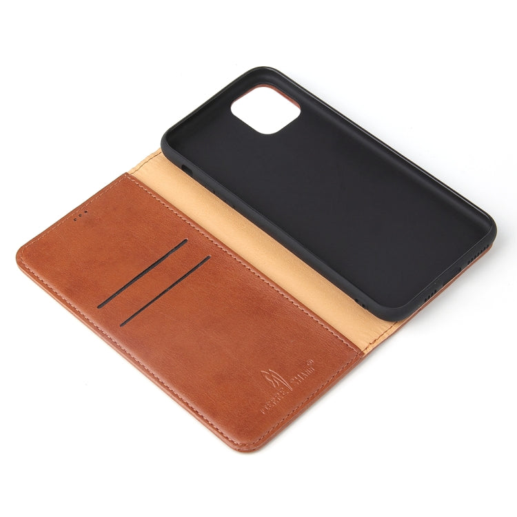 Fierre Shann PU Genuine Leather Texture Horizontal Flip Leather Case with Holder & Card Slots & Wallet