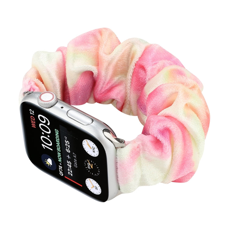 Flannel Hair Ring Replacement Strap Watchband, For Apple Watch Ultra 49mm / Series 8&7 45mm / SE 2&6&SE&5&4 44mm / 3&2&1 42mm, For Apple Watch Series 7 45mm / 6 & SE & 5 & 4 44mm / 3 & 2 & 1 42mm