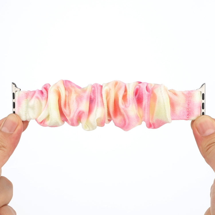 Flannel Hair Ring Replacement Strap Watchband, For Apple Watch Ultra 49mm / Series 8&7 45mm / SE 2&6&SE&5&4 44mm / 3&2&1 42mm, For Apple Watch Series 7 45mm / 6 & SE & 5 & 4 44mm / 3 & 2 & 1 42mm