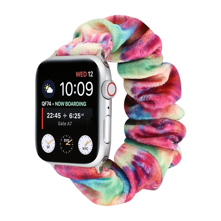 Flannel Hair Ring Replacement Strap Watchband, For Apple Watch Ultra 49mm / Series 8&7 45mm / SE 2&6&SE&5&4 44mm / 3&2&1 42mm, For Apple Watch Series 7 45mm / 6 & SE & 5 & 4 44mm / 3 & 2 & 1 42mm