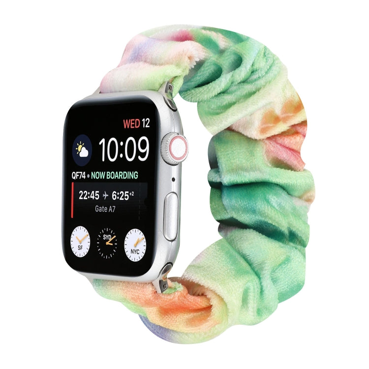Flannel Hair Ring Replacement Strap Watchband, For Apple Watch Ultra 49mm / Series 8&7 45mm / SE 2&6&SE&5&4 44mm / 3&2&1 42mm, For Apple Watch Series 7 45mm / 6 & SE & 5 & 4 44mm / 3 & 2 & 1 42mm