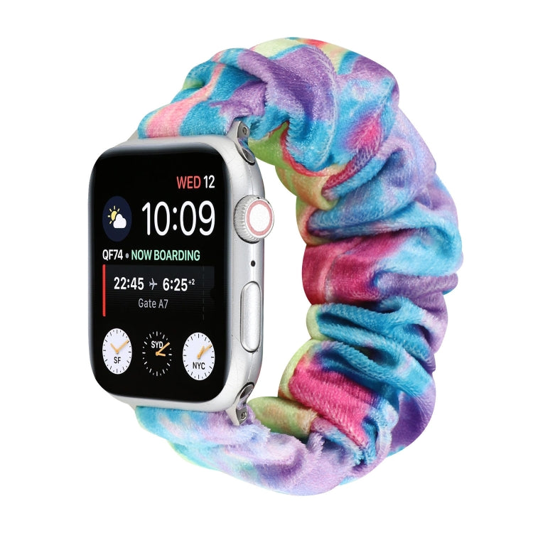Flannel Hair Ring Replacement Strap Watchband, For Apple Watch Ultra 49mm / Series 8&7 45mm / SE 2&6&SE&5&4 44mm / 3&2&1 42mm, For Apple Watch Series 7 45mm / 6 & SE & 5 & 4 44mm / 3 & 2 & 1 42mm