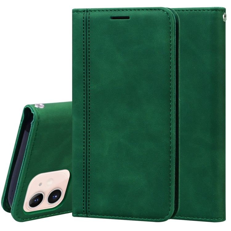 Frosted Business Magnetic Horizontal Flip PU Leather Case with Holder & Card Slot & Lanyard