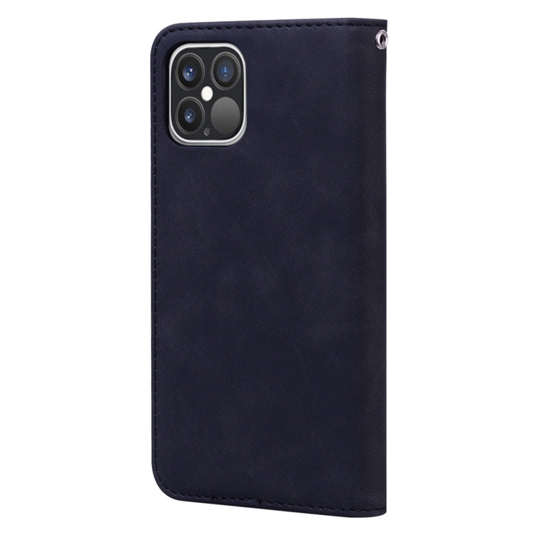 Frosted Business Magnetic Horizontal Flip PU Leather Case with Holder & Card Slot & Lanyard