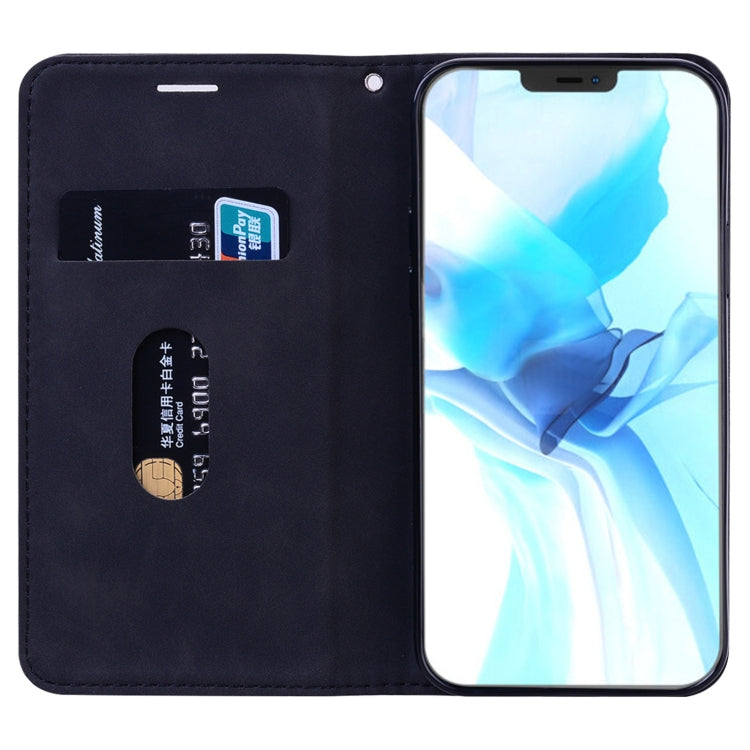 Frosted Business Magnetic Horizontal Flip PU Leather Case with Holder & Card Slot & Lanyard