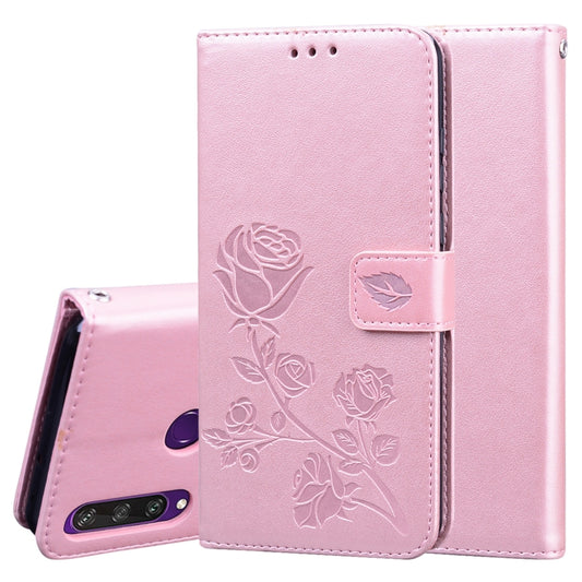 Rose embossed PU leather flip case with card slots and wallet for Samsung Galaxy phones