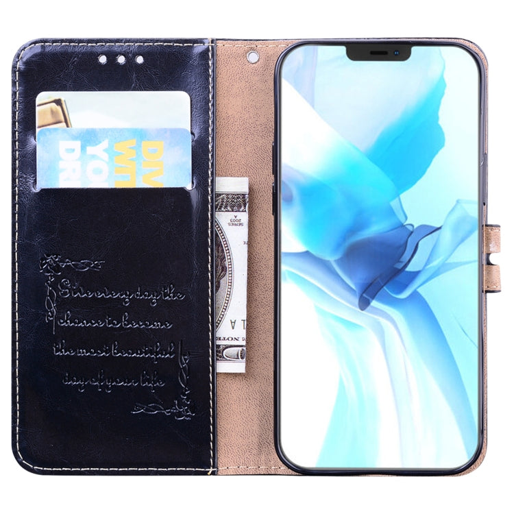 Business Style Oil Wax Texture Horizontal Flip Leather Case for iPhone XR, with Holder & Card Slots & Wallet, For iPhone 12 / 12 Pro, For iPhone 12 Pro Max