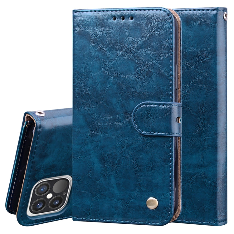 Business Style Oil Wax Texture Horizontal Flip Leather Case for iPhone XR, with Holder & Card Slots & Wallet, For iPhone 12 / 12 Pro, For iPhone 12 Pro Max