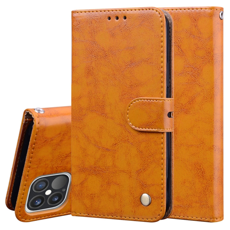 Business Style Oil Wax Texture Horizontal Flip Leather Case for iPhone XR, with Holder & Card Slots & Wallet, For iPhone 12 / 12 Pro, For iPhone 12 Pro Max