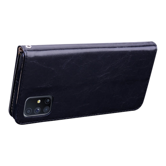 Oil wax leather protective case Galaxy A01 Core with built-in card slot organizer