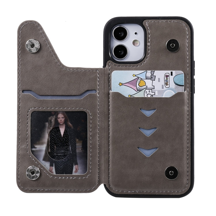 Skull Head Embossing Pattern Shockproof Protective Case with Holder & Card Slots & Wallet, For iPhone 12 mini, For iPhone 12 / 12 Pro, For iPhone 12 Pro Max