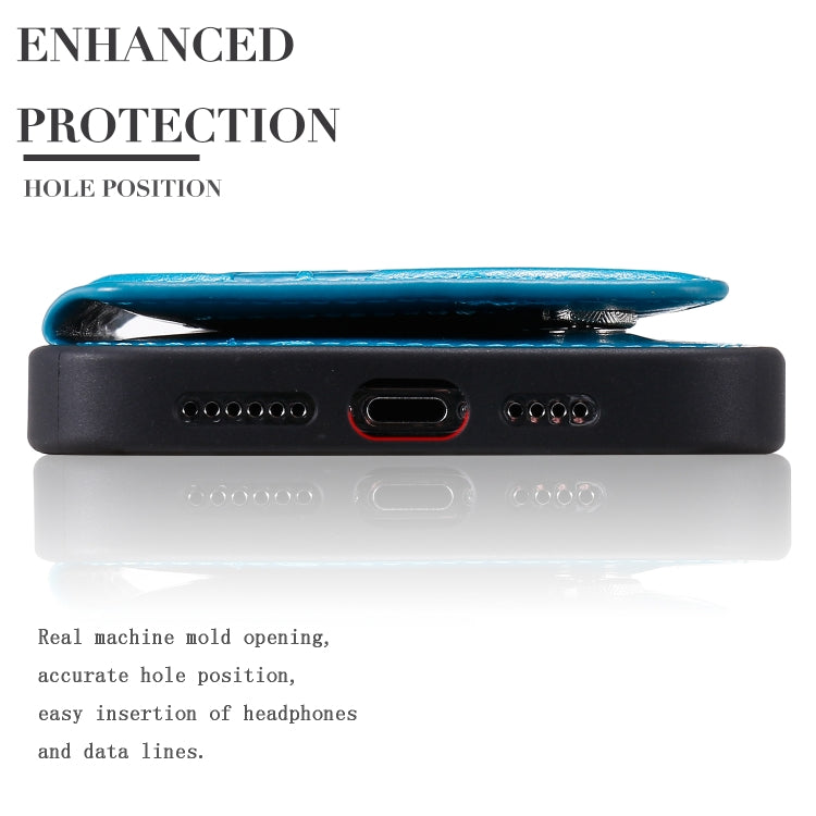 Skull Head Embossing Pattern Shockproof Protective Case with Holder & Card Slots & Wallet, For iPhone 12 mini, For iPhone 12 / 12 Pro, For iPhone 12 Pro Max