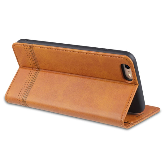 Calf texture phone case with magnetic flip closure for iPhone 8 and 7 models
