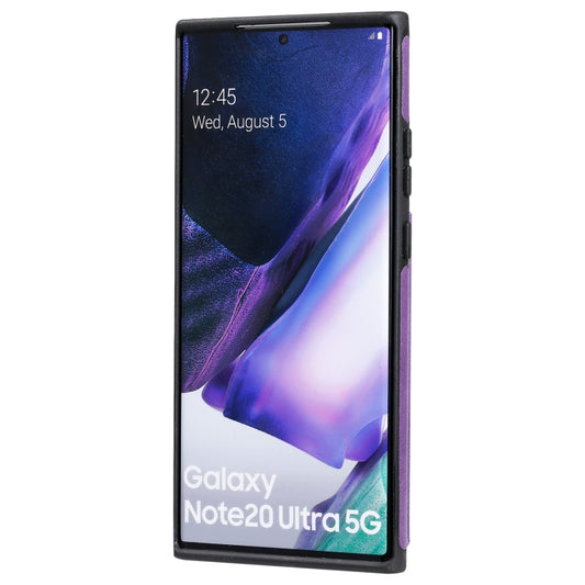 Galaxy Note20 Ultra case with built-in card slots, photo frame window, and kickstand