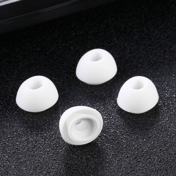 2 paires d'embouts en silicone souple avec filet pour écouteurs AirPods, tailles S, M, L