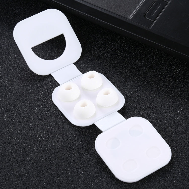 2 paires d'embouts en silicone souple avec filet pour écouteurs AirPods, tailles S, M, L