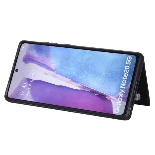 Samsung Galaxy Note20 case open position revealing interior card storage slots