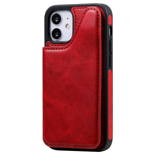 iPhone 12 mini protective case featuring embossed calf leather texture design