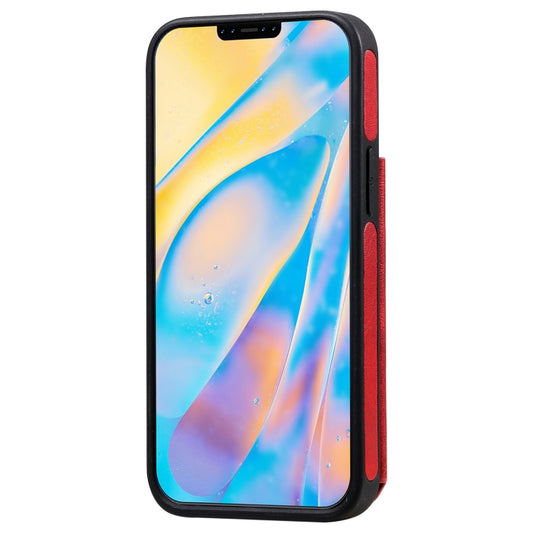 Durable iPhone 12 mini case with built-in card slot storage and frame protection