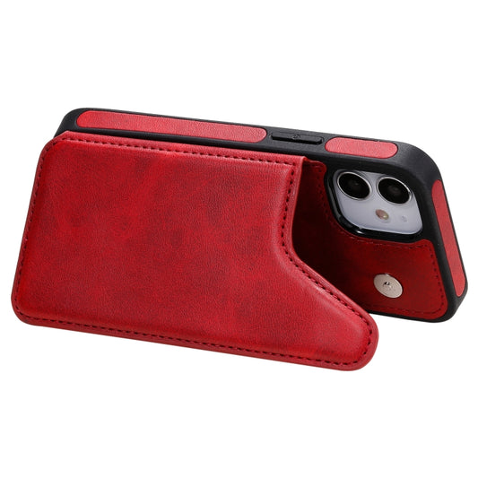 Card slot detail on protective iPhone 12 mini case with premium texture finish