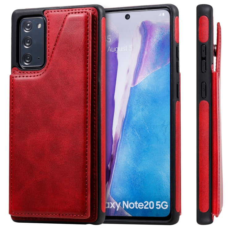 Shockproof Calf Texture Protective Case with Holder & Card Slots & Frame, For iPhone 12 mini, For iPhone 12 / 12 Pro, For iPhone 12 Pro Max, For Samsung Galaxy Note20, For Samsung Galaxy Note20 Ultra