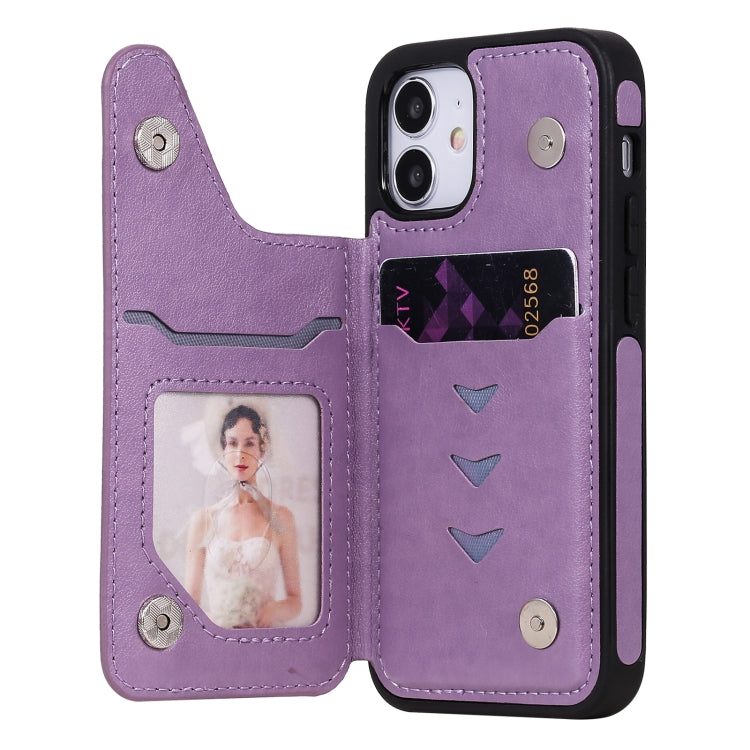 Butterfly Embossing Pattern Shockproof Protective Case with Holder & Card Slots & Photo Frame, For iPhone 12 mini, For iPhone 12 / 12 Pro, For iPhone 12 Pro Max